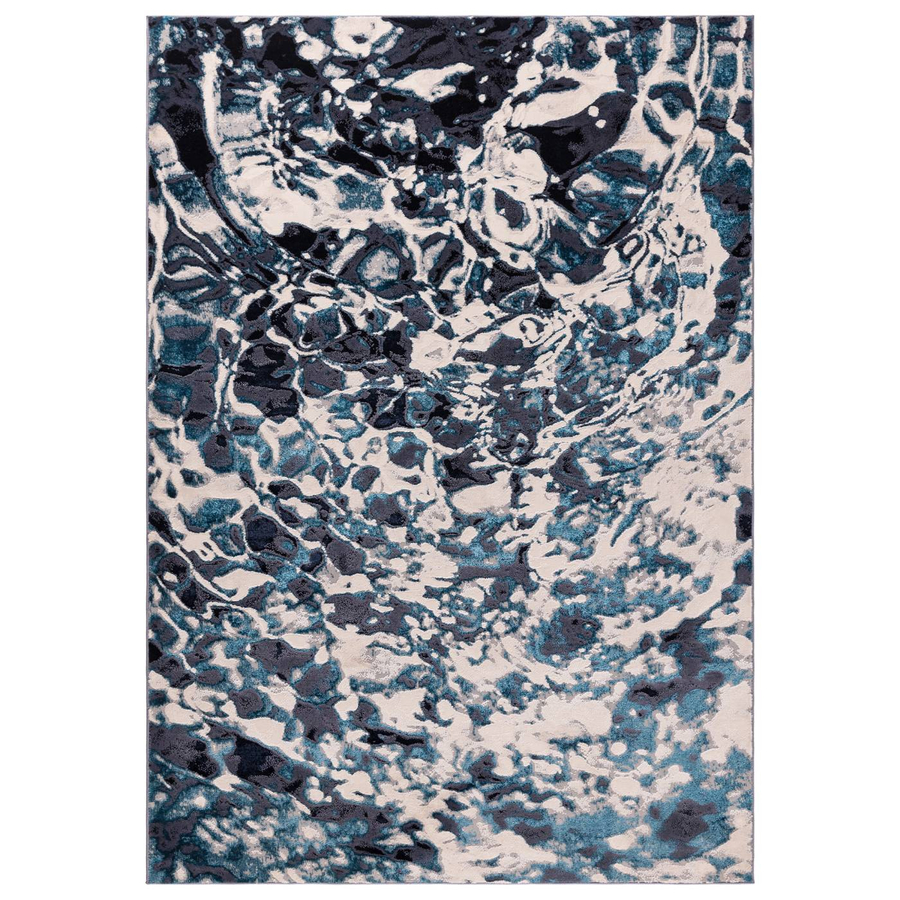 Aurora Foam metallic AU21 kék szőnyeg 080x150 cm